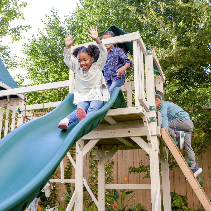 KidKraft Titan Cliffs Swing Set And Slide & Reviews Wayfair